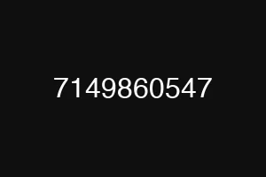 7149860547